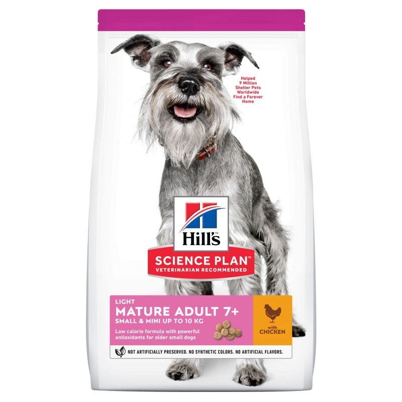 CROQUETTES CHIEN SCIENCE PLAN ADULT MATURE 7+ MINI LIGHT - HILL'S