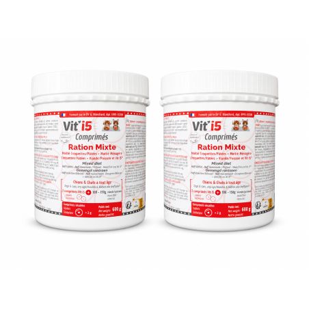 Vit'i5 Rouge Comprimés – Ration Ménagère Chien & Chat