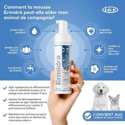 Ermidra Mousse 200 ml - Soin Sans Rinçage Chien et Chat