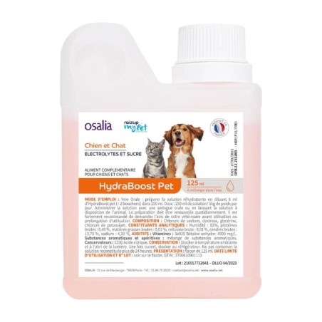 HydraBoost Pet OSALIA - Hydratation Chien et Chat 125 ml