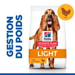 CROQUETTES CHIEN SCIENCE PLAN ADULT MATURE 7+ LIGHT POULET - HILL'S