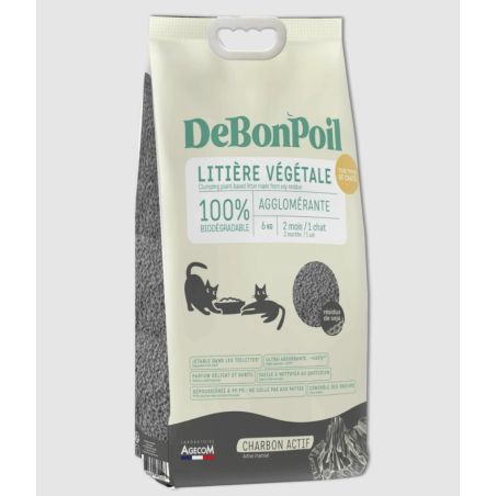 Litière naturelle charbon biodegradable - Essentiel