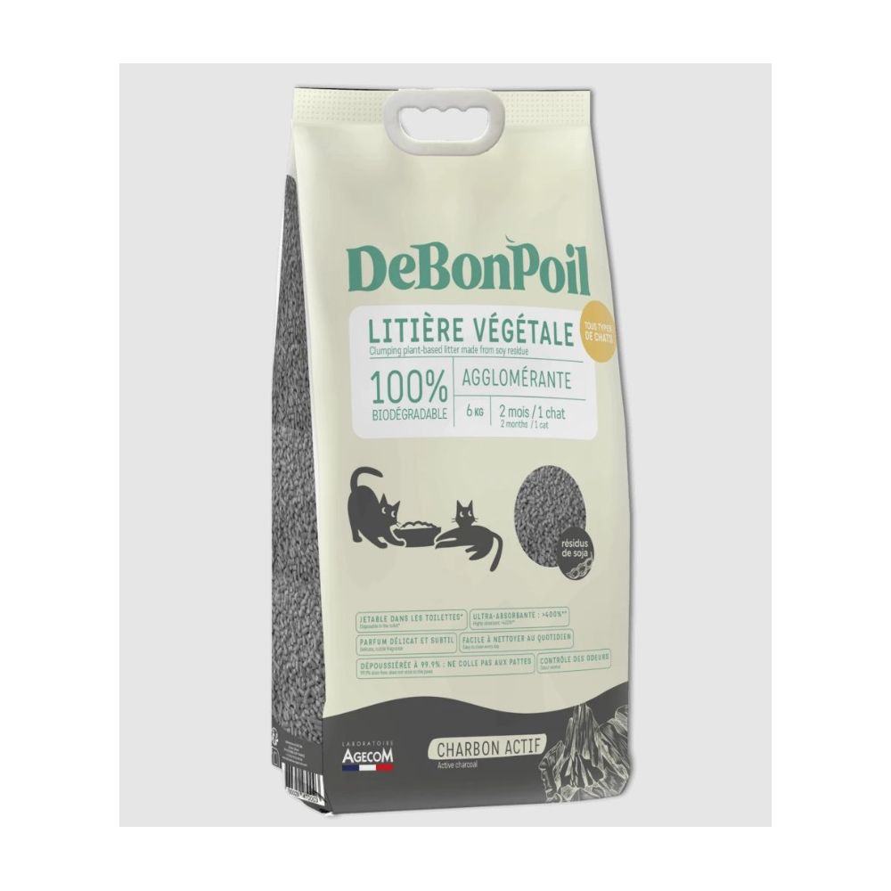 Litière naturelle charbon biodegradable - Essentiel