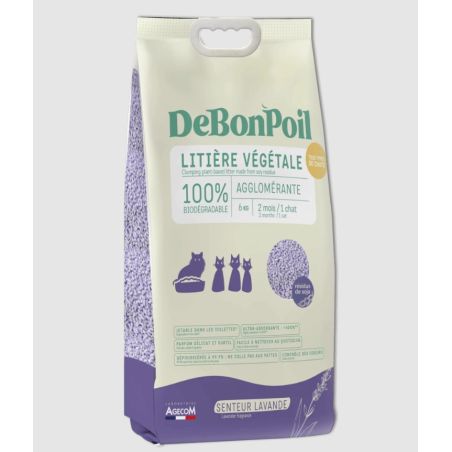 Litière naturelle lavande biodegradable 15 L - Essentiel