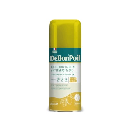 Diffuseur Antiparasitaire Habitat DEBONPOIL au Géraniol 80 m² citron