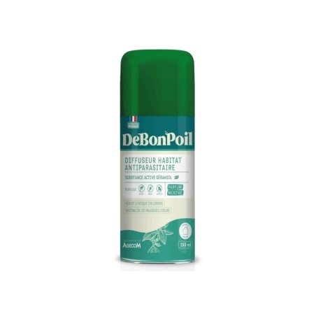 Diffuseur Antiparasitaire Habitat DEBONPOIL au Géraniol 80 m² menthe