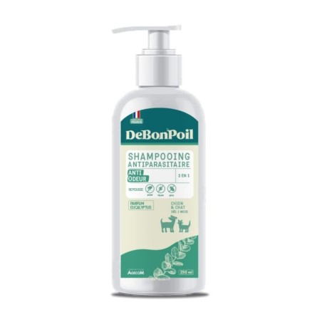 Shampooing Antiparasitaire 2 en 1 Anti-odeur DeBonPoil 250 ml