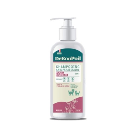Shampooing Antiparasitaire Peau Sensible DeBonPoil Chiot Chaton