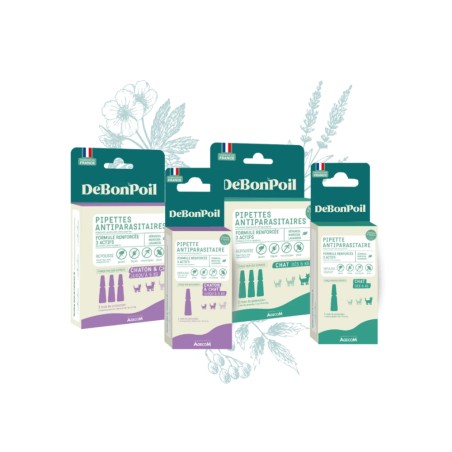 Pipette Antiparasitaire Chat DEBONPOIL Géraniol