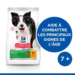 CROQUETTES CHIEN SCIENCE PLAN ADULT 7+ SENIOR VITALITY MEDIUM - HILL'S