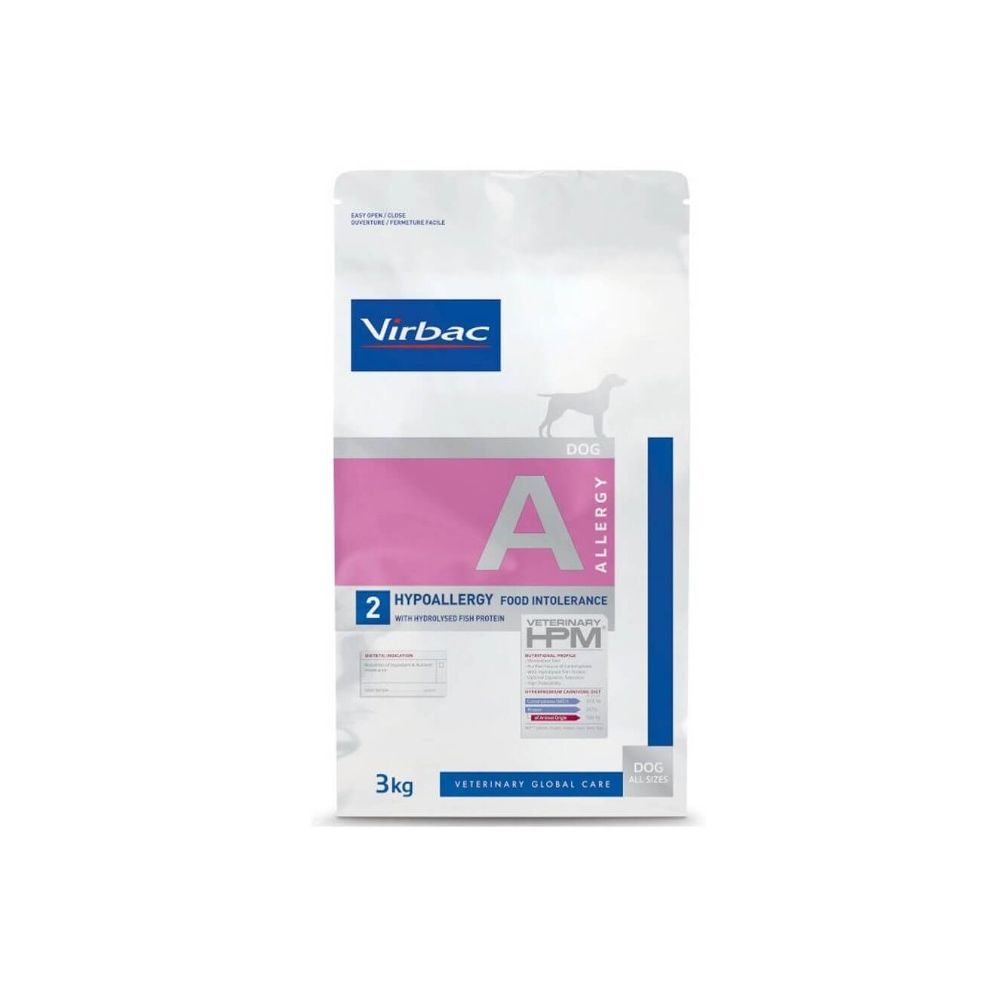 CROQUETTES CHIEN VETERINARY HPM DOG A2 ALLERGY SAUMON - VIRBAC