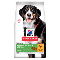 CROQUETTES CHIEN SCIENCE PLAN 6+ SENIOR VITALITY LARGE - HILL'S