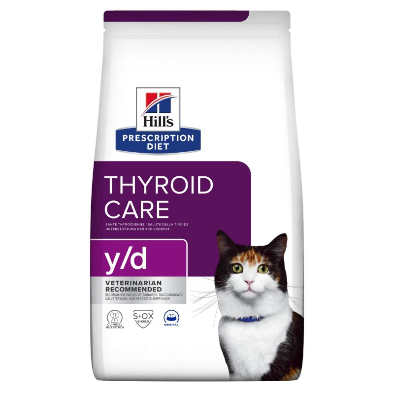 CROQUETTE CHAT ADULT PRESCRIPTION DIETS Y/D THYROID CARE - HILL'S