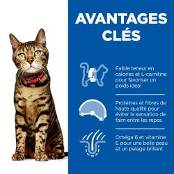 CROQUETTES CHAT SCIENCE PLAN ADULT LIGHT POULET - HILL'S