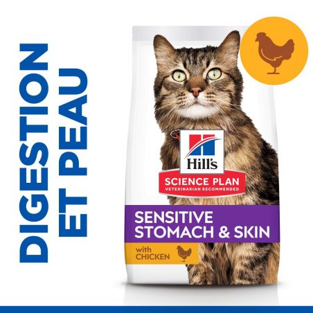 CROQUETTES CHAT SCIENCE PLAN ADULT SENSITIVE STOMACH & SKIN - HILL'S