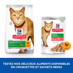 CROQUETTES CHAT SCIENCE PLAN ADULT 7+ SENIOR VITALITY - HILL'S