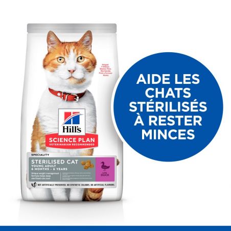 CROQUETTES CHAT SCIENCE PLAN STERILISED YOUNG ADULT CANARD - HILL'S