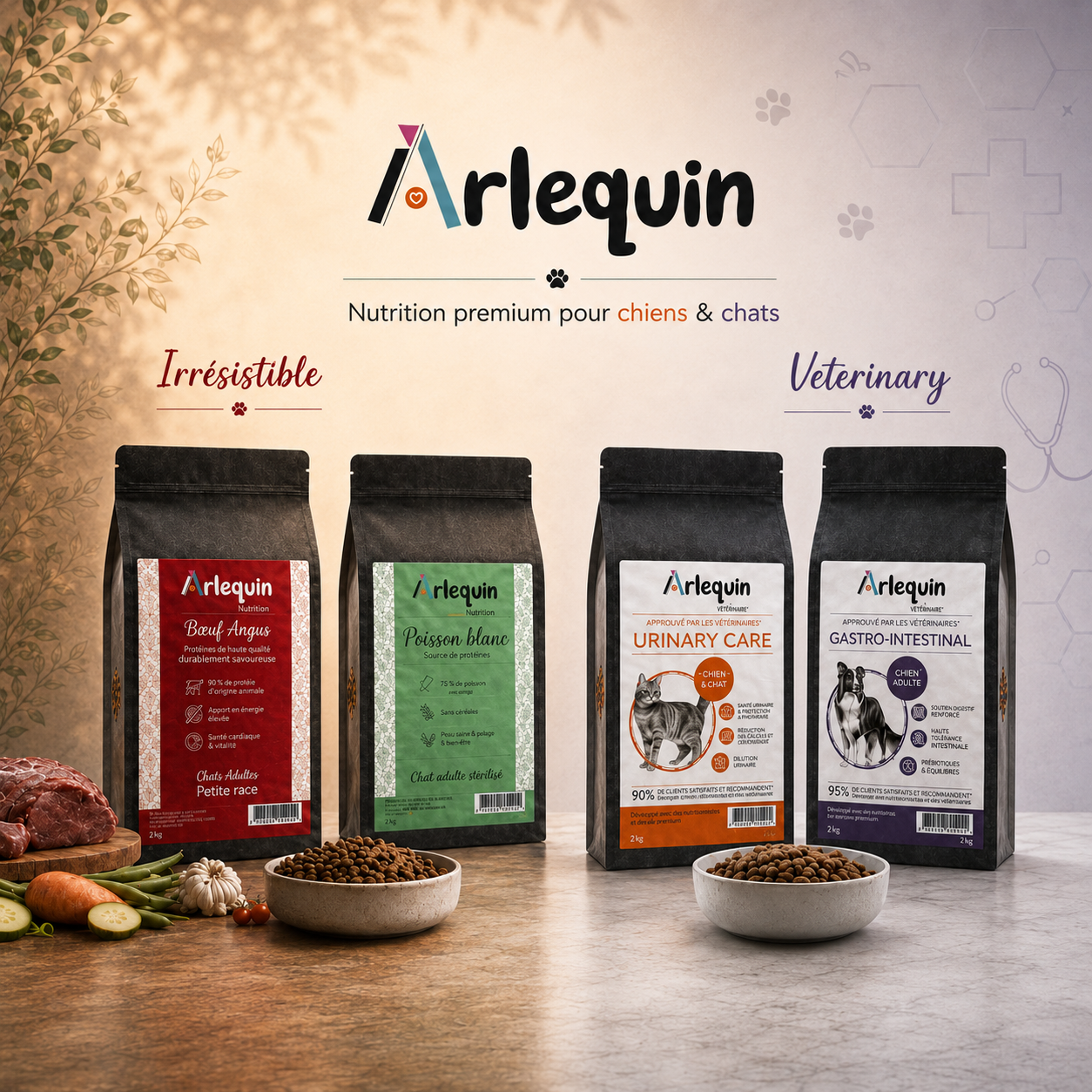 Arlequin - Gamme complète Irrésistible et Veterinary