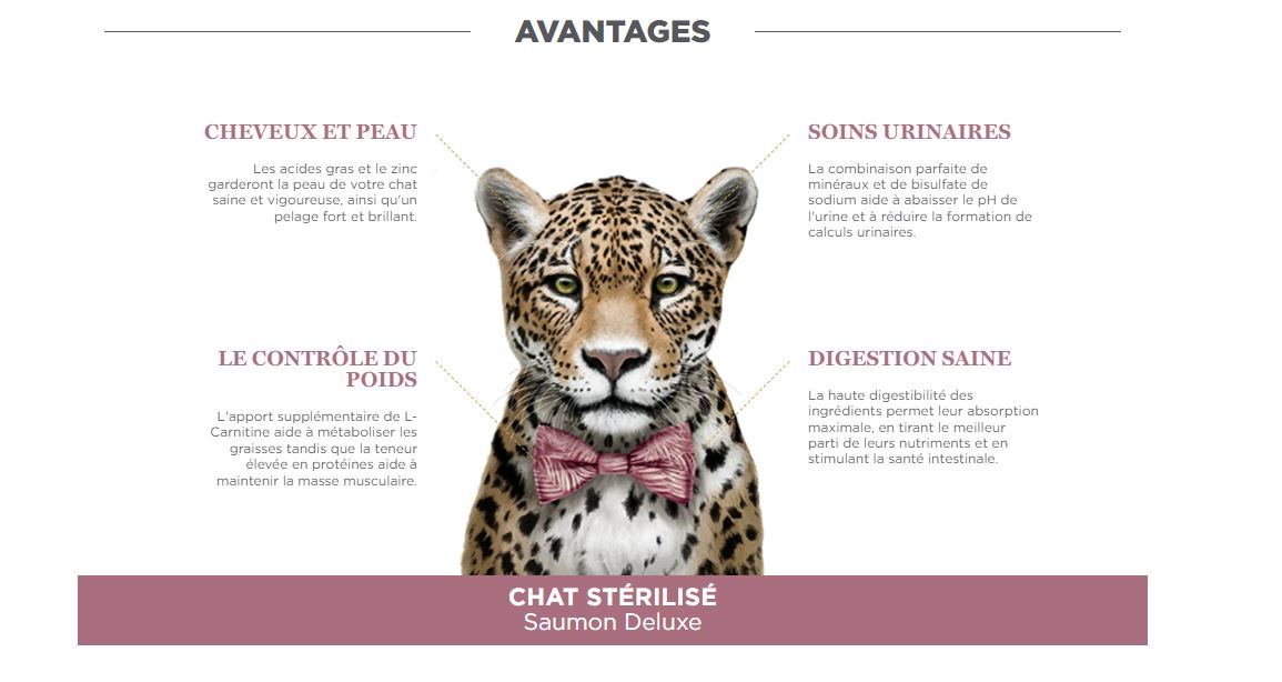 Amanova Chat Stérilisé Saumon – Avantages